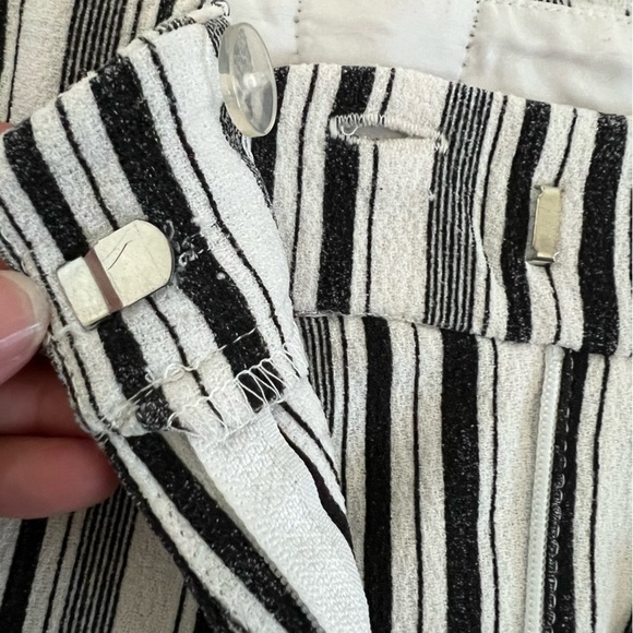 2/$30 ASOS plus size wide leg pants.  White and black striped.  Size 14. - Picture 13 of 13